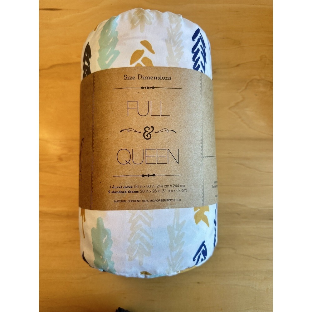 Ienjoy Full Or Queen Duvet And 2 Sham Set Printed 3 Piece Set hypoallergenic - Picture 3 of 9